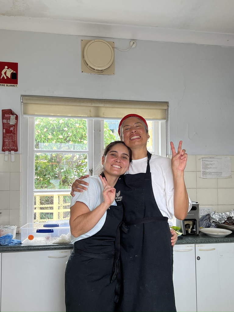 Two Forage Sydney caterers posing together
