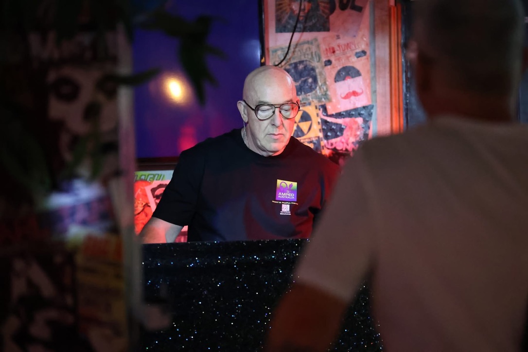 AMPT Australia performing behind the decks during a live hotel set