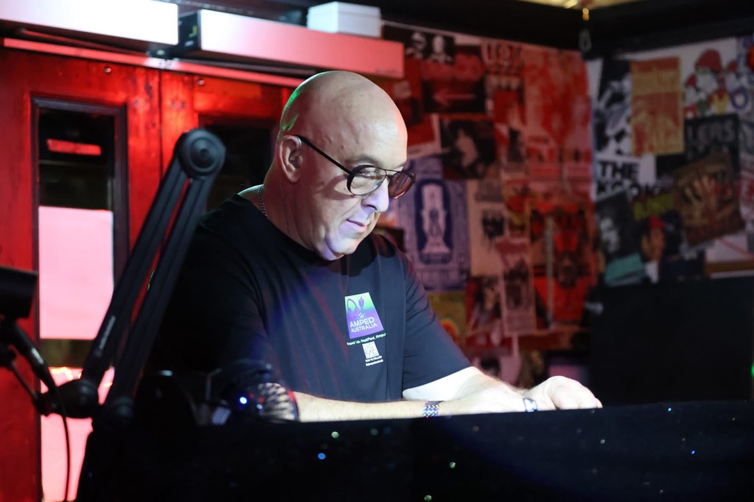 AMPT Australia working at the controls during a live venue session