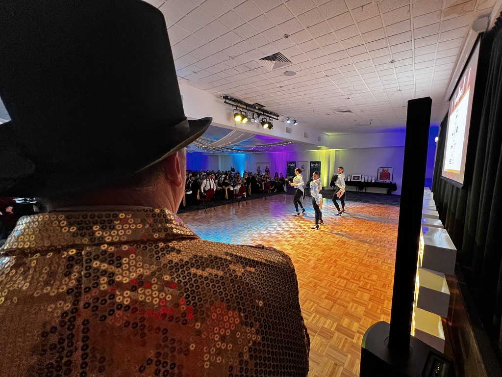 Ryan Cram watching the Showtime dance performance