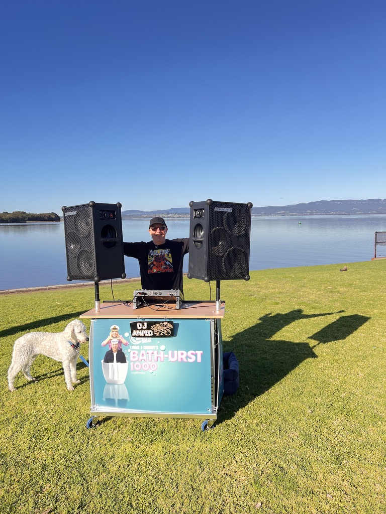 AMPT Australia with the battery-powered AMPT outdoor DJ setup