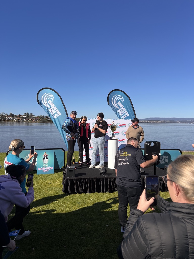 Guests joining Ryan Cram on the event stage
